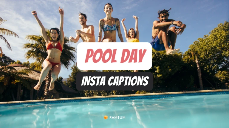 Pool Day Captions for Instagram